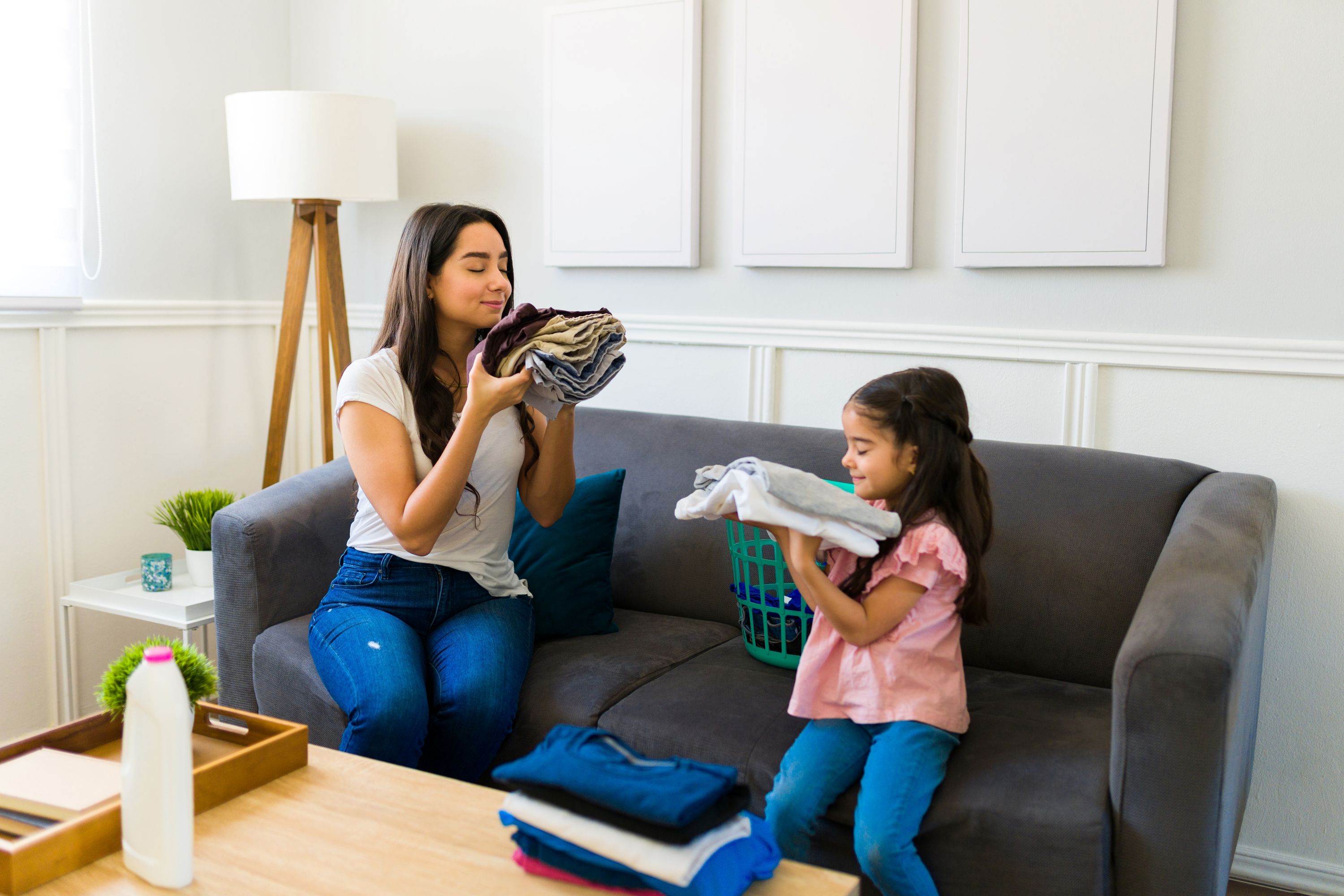 Family Laundry Shutterstock 2181955143